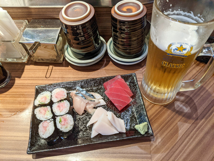 北海道 札幌 回転寿司ぱさーるで 晩酌セット と イカゴロルイベ と 塩水うに Naogoo Blog